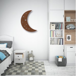 Half Moon Moonlight Led Sign Illuminated Moonlight Wall Art Lighted ...