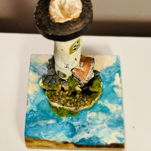 Handmade Driftwood Lighthouse image 8