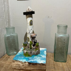 Handmade Driftwood Lighthouse image 9
