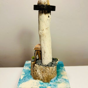 Handmade Driftwood Lighthouse image 5