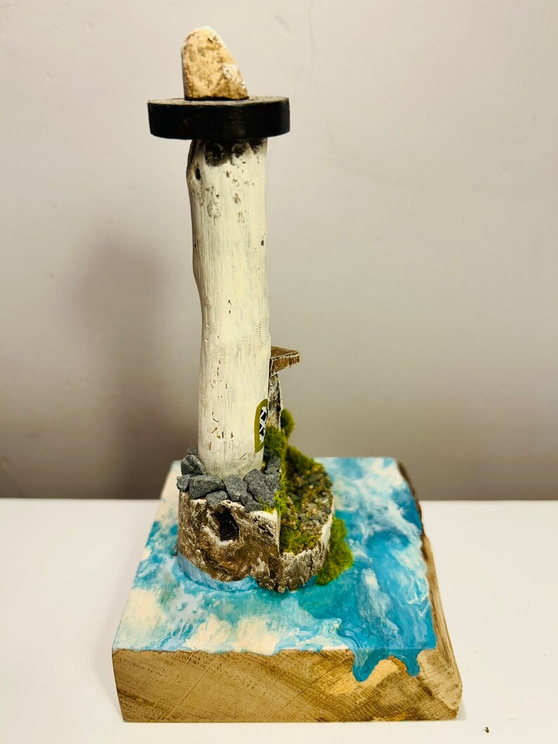 Handmade Driftwood Lighthouse image 4