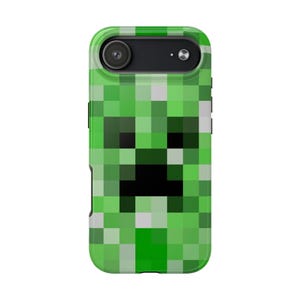 Creeper Pixel Art Phone Case | Gamer Tough Case image 3