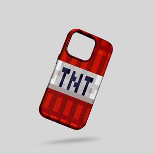 Minecraft TNT Block-telefoonhoesje, gamercadeau voor kinderen