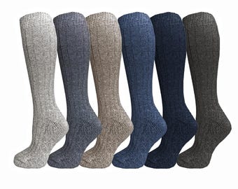 Knee-High Wool Socks: Thermal Outdoor Winter Socks for Women