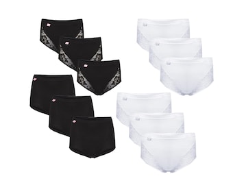 Cotton Lace Full Briefs | Comfort Fit Knickers, Plus Size 12-22