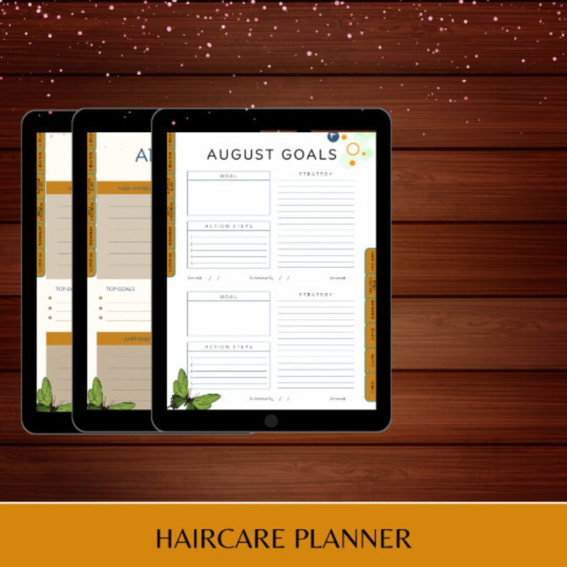 Haircare Planner Printable Planner Hair Care Goals Ladies Planner Haircare for Ladies Haircare ...