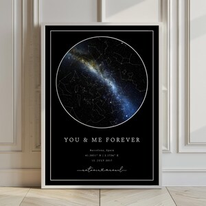 Personalized Star Map – Custom Night Sky Poster | Unique Gift for Weddings, Anniversaries, Birthdays | Digital Download & Physical Print