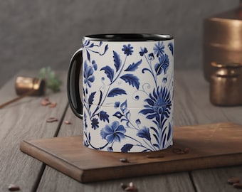 Portuguese Tiles Azulejo Mug - Flower Tiles Mug - Gift from Portugal