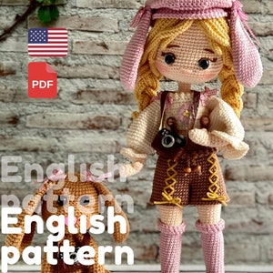 Crochet Amigurumi Doll Pattern: Nomi and Remy (PDF Pattern)