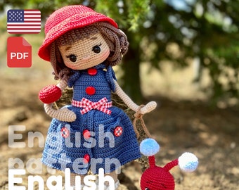 Crochet Doll Pattern with Clothes – Blanca Amigurumi (PDF Pattern)