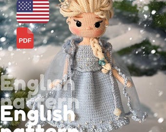 English Doll Crochet Pattern – Amigurumi English Tutorial (PDF)