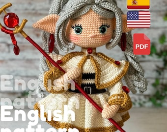 Engels amigurumi-haakpatroon: anime-magiërpop (pdf)