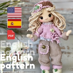 Vintage Style Crochet Doll Pattern: Susie Amigurumi (PDF)