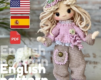 Vintage Style Crochet Doll Pattern: Susie Amigurumi (PDF)