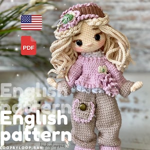 Vintage Style Crochet Doll Pattern: Susie Amigurumi (PDF)