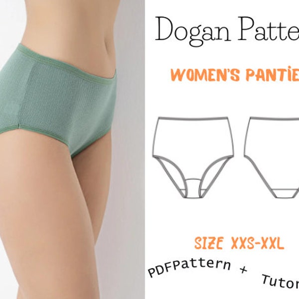 Underwear Sewing Pattern | XXS-XXL | Instant Download | Easy Digital PDF | Women's Lingerie Pant Pattern Hipster Brief Knickers