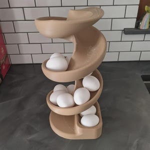 Egg Holder Dispenser STL - 3D Printable Kitchen Organizer