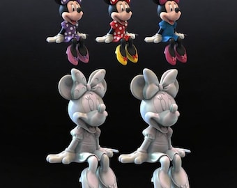 Minnie Mouse STL - Stampabile in 3D | Figurina del personaggio