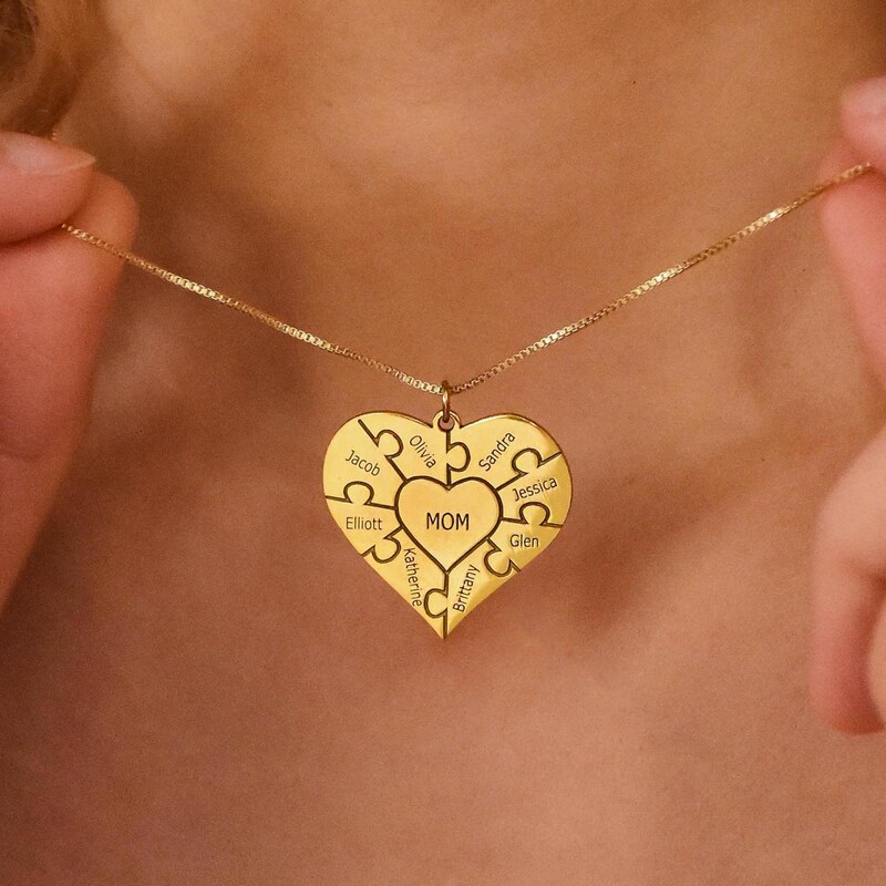 Puzzle Necklace Etsy