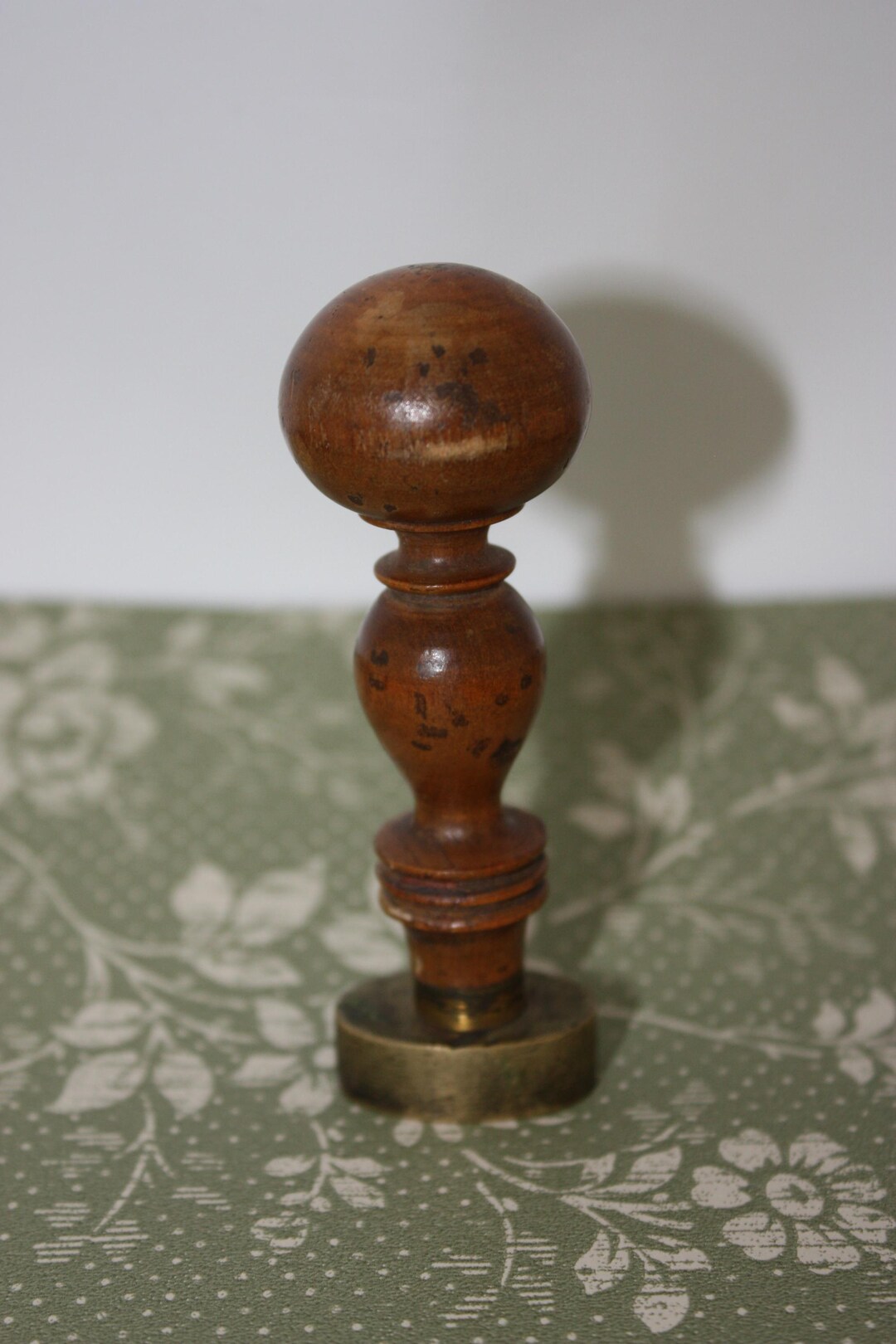 Andersson Stamp-antique Swedish Wood and Brass Wax Seal Stamp, Indented ...