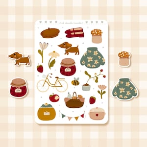 Planche de stickers «Fraise»