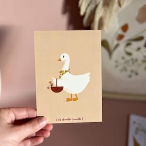 Carte postale « la petite oie en balade ! »