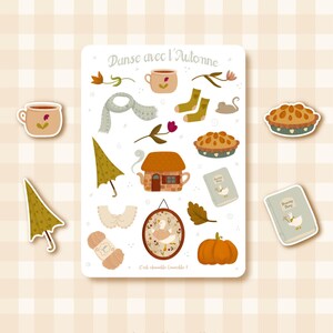 Planche de stickers «Danse avec l’automne »