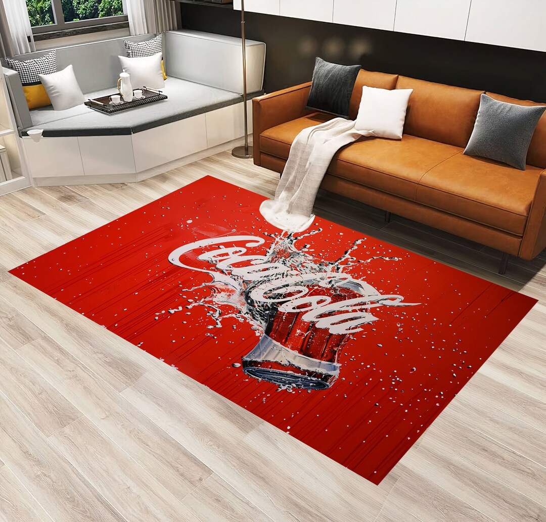 Coca Cola Pattern Rug,cola Bottle,coca Cola Rug,coke Bottle Rug,coke ...