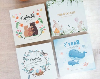 Leuk herinneringsboek voor baby | Handboek voor de eerste vijf jaar Memorial Baby | Hoogwaardig aandenkenboek voor baby's | Kleurrijk kraamcadeau