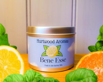 Citrus and Basil Candle Citrus Candle Candle Gift Unique Gifts For Her Home Decor Candles Girlfriend Gifts For Mum Candle For Him