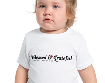 Blessed & Grateful Baby Short Sleeve T-Shirt