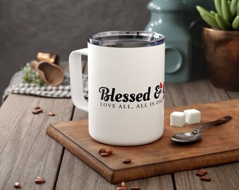 Blessed & Grateful Insulated Coffee Mug, 10oz