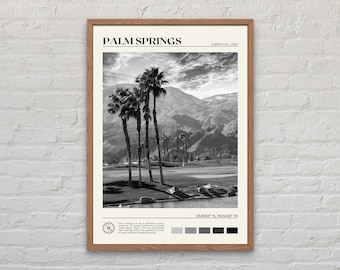 Black and White, Palm Springs Print, Palm Springs Wall Art, Palm Springs Poster, Palm Springs Photo, Palm Springs Decor, California Print