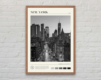 Black and White, New York State Print, New York Wall Art, New York Poster, New York Photo, New York Poster Print, New York Decor, USA