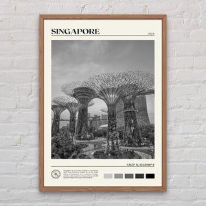 Black and White, Singapore Print, Singapore Wall Art, Singapore Poster, Singapore Photo, Singapore Poster Print, Singapore Wall Decor