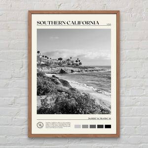 Black and White, Southern California Print, California Wall Art, Southern California Poster, California Photo, California Poster Print