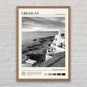Black and White, Uruguay Print, Uruguay Wall Art, Uruguay Poster, Uruguay Photo, Uruguay Poster Print, Uruguay Wall Decor, South America