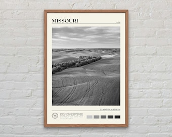 Black and White, Missouri Print, Missouri Wall Art, Missouri Poster, Missouri Photo, Missouri Poster Print, Missouri Wall Decor, USA Print
