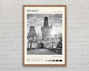 Black and White, Prague Print, Prague Wall Art, Prague Poster, Prague Photo, Prague Poster Print, Prague Wall Decor, Czech Republic