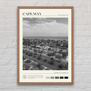 Black and White, Cape May Print, Cape May Wall Art, Cape May Poster, Cape May Photo, Cape May Poster Print, Cape May Decor, New Jersey