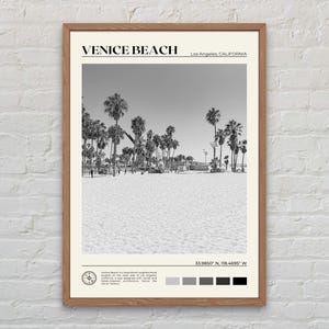 Black and White, Venice Beach Print, Venice Beach Wall Art, Venice Beach Poster, Venice Beach Photo, Venice Beach Poster Print, California