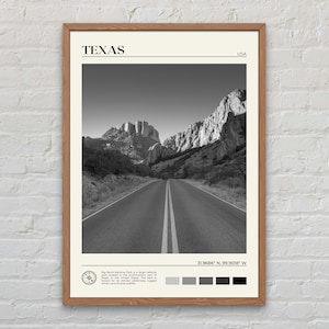 Black and White, Texas Print, Texas Wall Art, Texas Poster, Texas Photo, Texas Poster Print, Texas Wall Decor, United States Poster Print