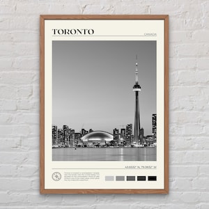 Black and White, Toronto Print, Toronto Wall Art, Toronto Poster, Toronto Photo, Toronto Poster Print, Toronto Wall Decor, Canada Print