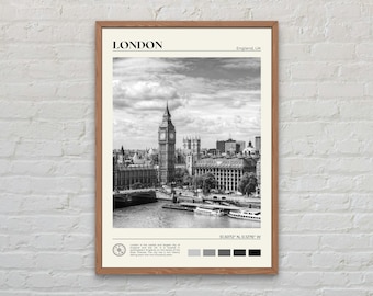 Black and White, London Print, London Wall Art, London Poster, London Photo, London Poster Print, London Wall Decor, England Poster Print