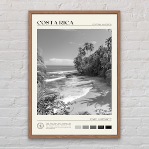 Schwarz und weiß, Costa Rica Print, Costa Rica Wandkunst, Costa Rica Poster, Costa Rica Foto, Costa Rica Poster, Costa Rica Dekor