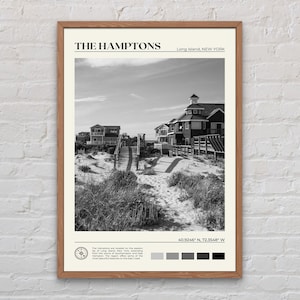 Black and White, The Hamptons Print, The Hamptons Art, The Hamptons Poster, The Hamptons Photo, The Hamptons Decor, New York Poster Print