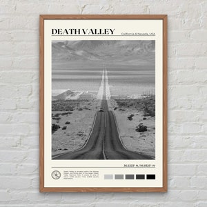 Zwart-wit, Death Valley-afdruk, kunst aan de muur Death Valley, Death Valley-poster, Death Valley-foto, Death Valley-posterafdruk, VS afdrukken
