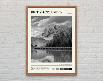Black and White, British Columbia Print, British Columbia Art, British Columbia Poster, British Columbia Photo, British Columbia Decor
