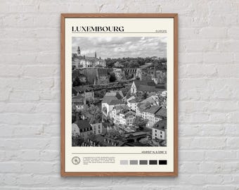 Black and White, Luxembourg Print, Luxembourg Wall Art, Luxembourg Poster, Luxembourg Photo, Luxembourg Poster Print, Luxembourg Wall Decor
