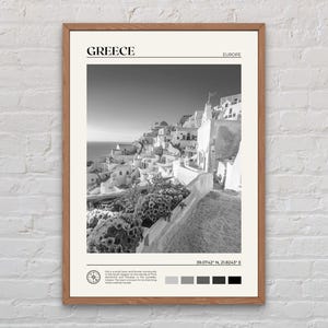 Schwarz und weiß, Griechenland Print, Griechenland Wandkunst, Griechenland Poster, Griechenland Foto, Griechenland Poster Druck, Griechenland Wanddekoration, Europa Poster Druck